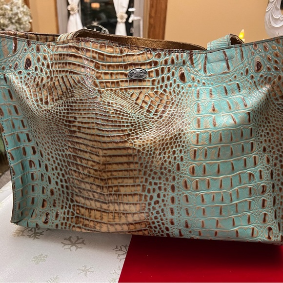 Arohoe Western Brown and Turquoise Hair on Hide Leather Bag - Picture 12 of 12